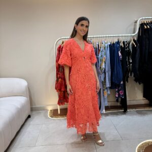 Coral dress